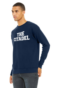 Load image into Gallery viewer, The Citadel Unisex Sponge Fleece Drop Shoulder Sweatshirt-Navy

