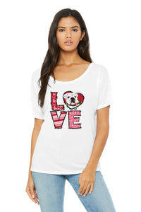 Load image into Gallery viewer, LOVE G3 Women’s Slouchy Tee-White

