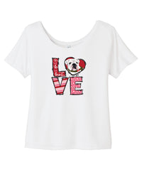 Load image into Gallery viewer, LOVE G3 Women’s Slouchy Tee-White
