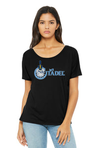 Load image into Gallery viewer, The Citadel Spike Women’s Slouchy Tee-Black
