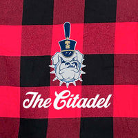 Load image into Gallery viewer, The Citadel, Spike logo, Flannel Sherpa Blanket
