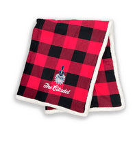 Load image into Gallery viewer, The Citadel, Spike logo, Flannel Sherpa Blanket
