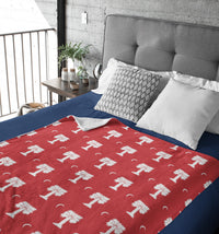 Load image into Gallery viewer, Big Red Palmetto Red Blanket
