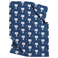 Load image into Gallery viewer, Big Red Palmetto Navy Blanket
