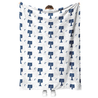 Load image into Gallery viewer, Big Red Palmetto White Blanket
