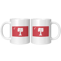 Load image into Gallery viewer, Big Red Palmetto White Mug- 11oz
