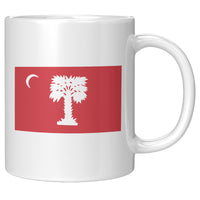 Load image into Gallery viewer, Big Red Palmetto White Mug- 11oz

