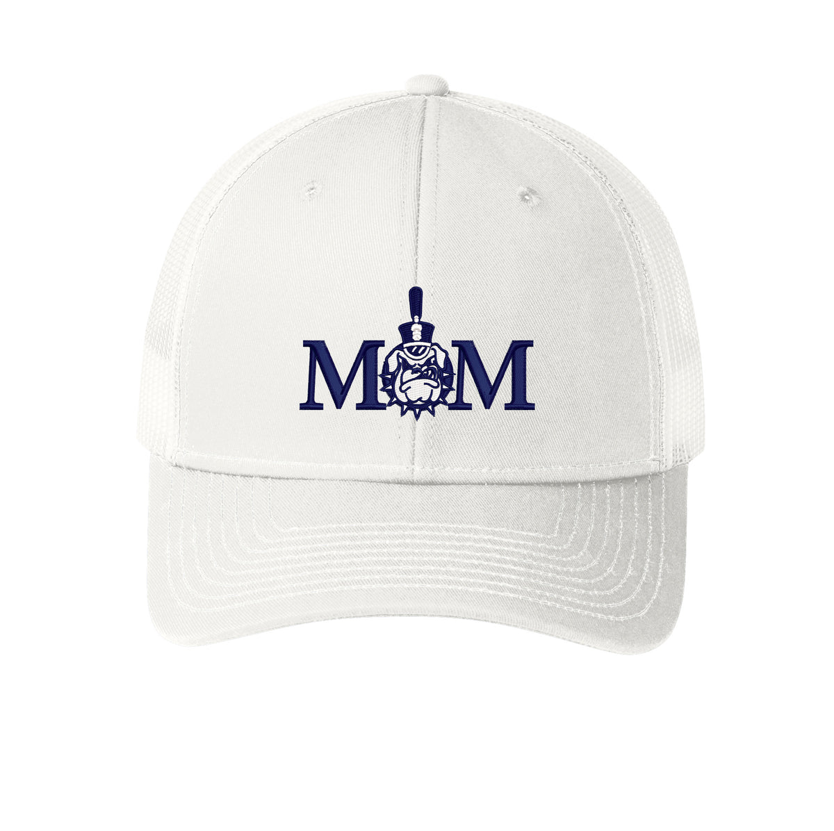 Spike & Mom Snapback Trucker Cap- White