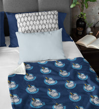 Load image into Gallery viewer, C Spike Navy Blanket
