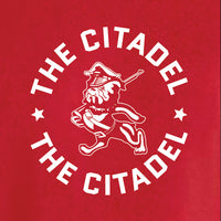 Load image into Gallery viewer, The Citadel Marching Bulldog and Stars Performance Tee-Red
