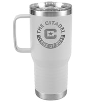 Load image into Gallery viewer, Class Of 2023 The Citadel C Travel Tumbler - 20oz- White

