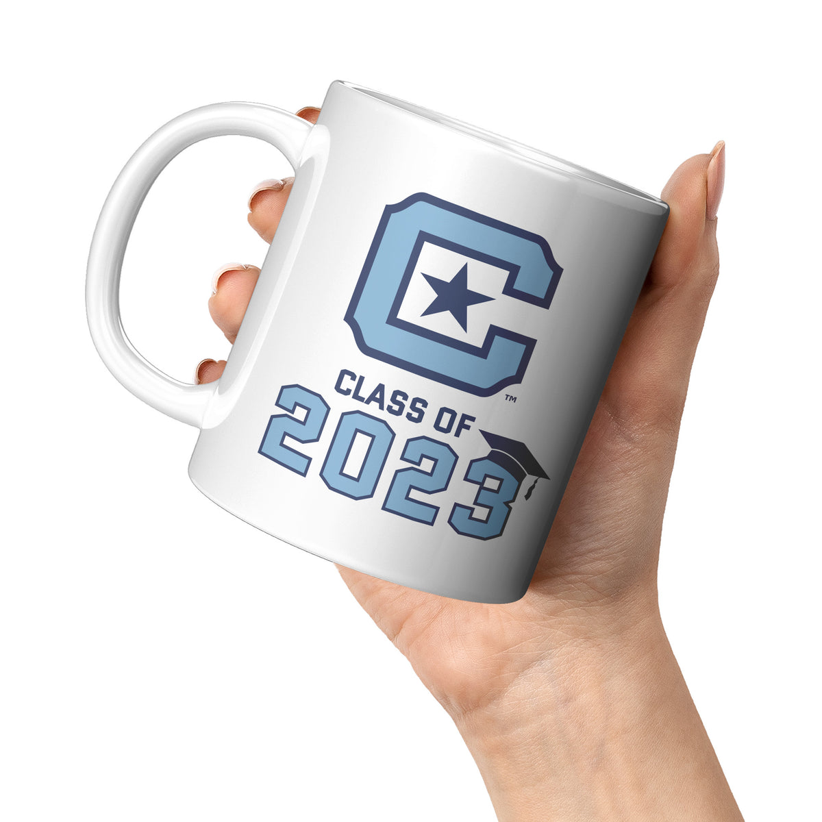 Class Of 2023 The Citadel C White Mug - 11oz