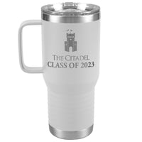 Load image into Gallery viewer, Class of 2023 Barracks Travel Tumbler - 20oz - White
