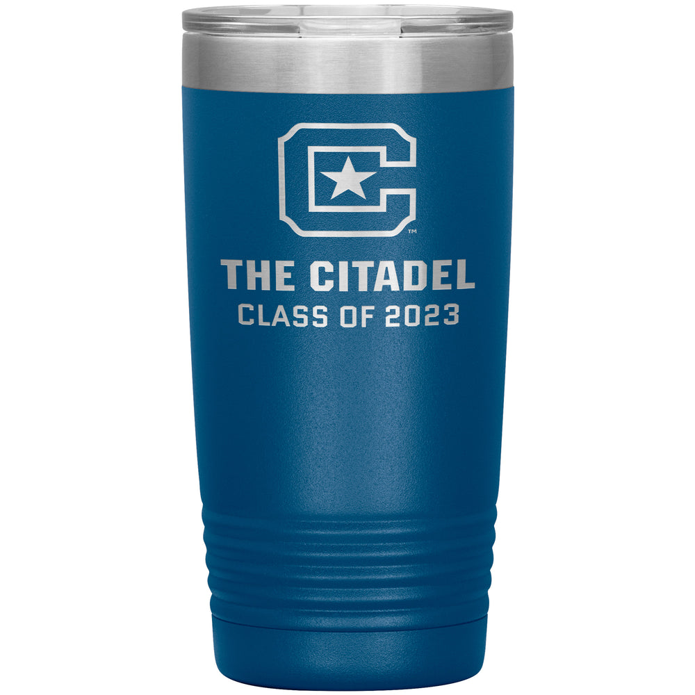 Class of 2023 The Citadel C Insulated Tumbler - 20oz- blue