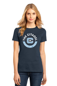 Load image into Gallery viewer, Class Of 2023 The Citadel C Women’s Perfect Weight ® Tee- Navy\

