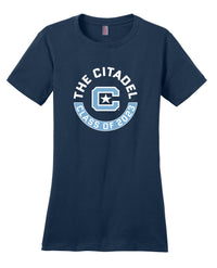 Load image into Gallery viewer, Class Of 2023 The Citadel C Women’s Perfect Weight ® Tee- Navy
