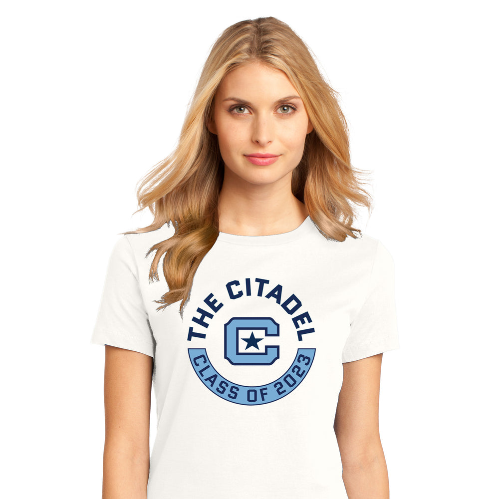 Class Of 2023 The Citadel C Women’s Perfect Weight ® Tee- White
