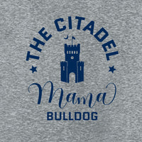 Load image into Gallery viewer, Mama Bulldog Barracks Women’s Perfect Weight ® Tee- Heathered Steel
