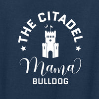 Load image into Gallery viewer, Mama Bulldog Barracks Women’s Perfect Weight ® Tee- New Navy
