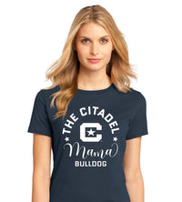 Load image into Gallery viewer, Mama Bulldog C Women’s Perfect Weight ® Tee- New Navy
