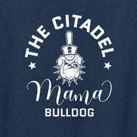 Load image into Gallery viewer, Mama Bulldog Spike Women’s Perfect Weight ® Tee-Navy
