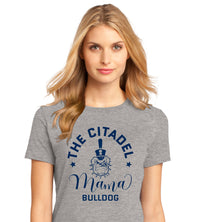 Load image into Gallery viewer, Mama Bulldog Spike Women’s Perfect Weight ® Tee- Heathered Steel

