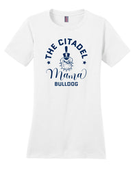 Load image into Gallery viewer, Mama Bulldog Spike Women’s Perfect Weight ® Tee- White
