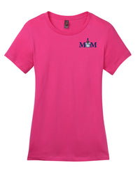 Load image into Gallery viewer, Mom &amp; Spike Women’s Perfect Weight ® Tee - Heathered Steel
