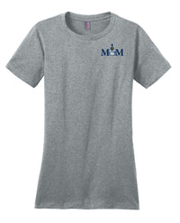 Load image into Gallery viewer, Mom &amp; Spike Women’s Perfect Weight ® Tee - Heathered Steel
