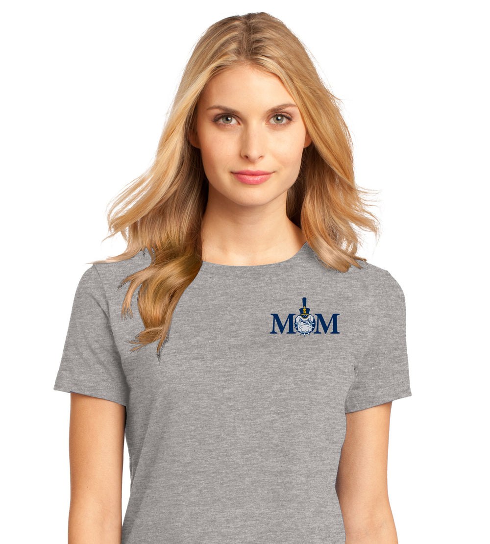 Mom & Spike Women’s Perfect Weight ® Tee - Heathered Steel