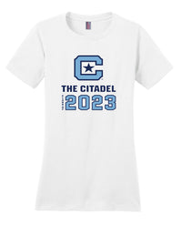 Load image into Gallery viewer, The Citadel Class Of 2023  Women’s Perfect Weight ® Tee-White

