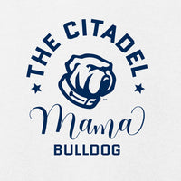 Load image into Gallery viewer, Mama Bulldog Spork Women’s Perfect Weight ® 3/4-Sleeve Tee-White
