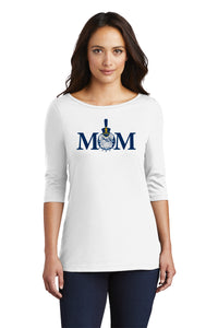 Load image into Gallery viewer, Mom &amp; Spike Women’s Perfect Weight ® 3/4-Sleeve Tee-White
