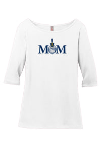 Load image into Gallery viewer, Mom &amp; Spike Women’s Perfect Weight ® 3/4-Sleeve Tee-White

