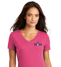 Load image into Gallery viewer, Mom &amp; Spike  Women’s V-Neck Tee-Dark Fuchsia
