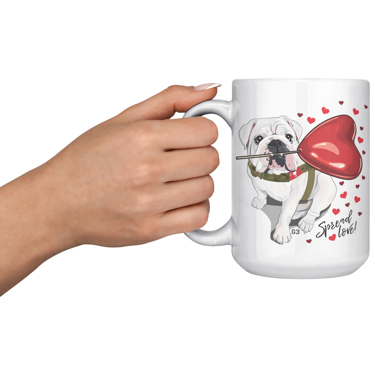 G3 Valentine's Day 15oz White Mug