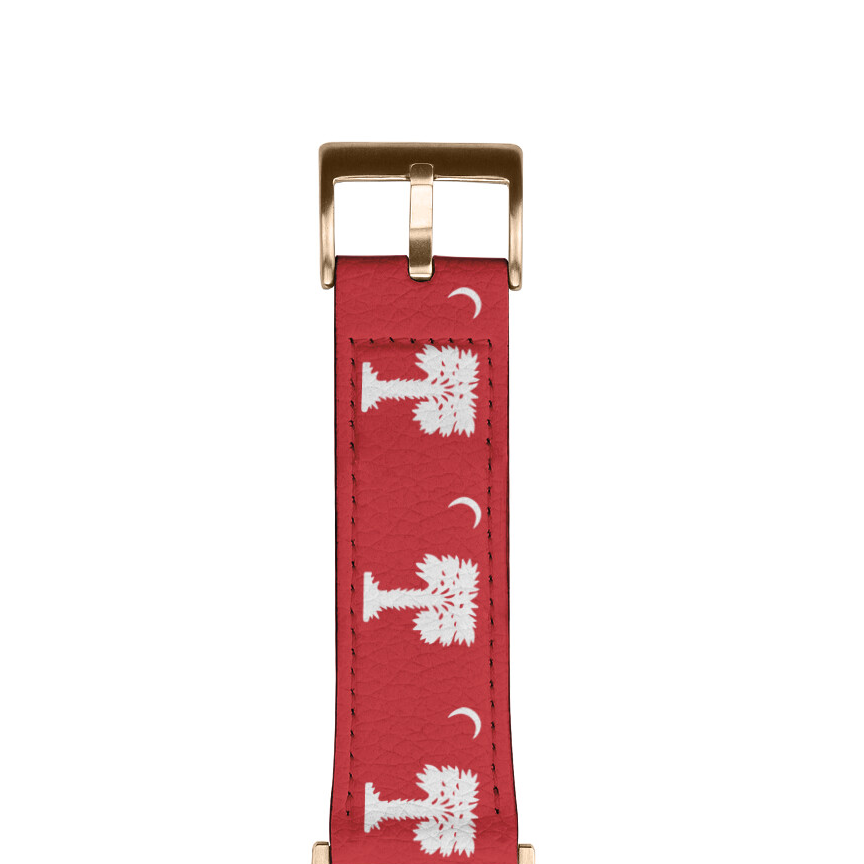 Big Red Palmetto Apple Watch Band=Gold