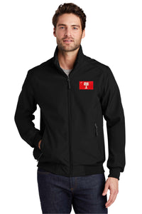 Load image into Gallery viewer, Big Red Soft Shell Bomber Jacket
