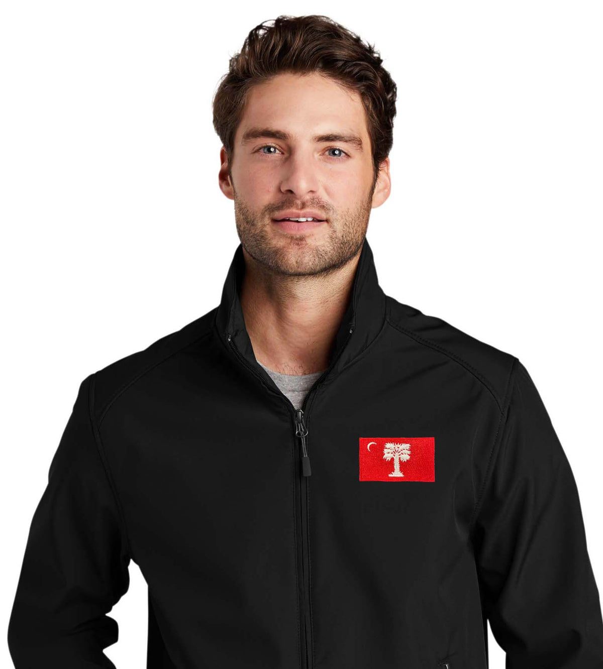 Big Red Soft Shell Bomber Jacket