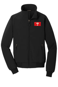 Load image into Gallery viewer, Big Red Soft Shell Bomber Jacket
