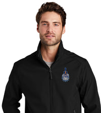 Load image into Gallery viewer, Spike Soft Shell Bomber Jacket-Black
