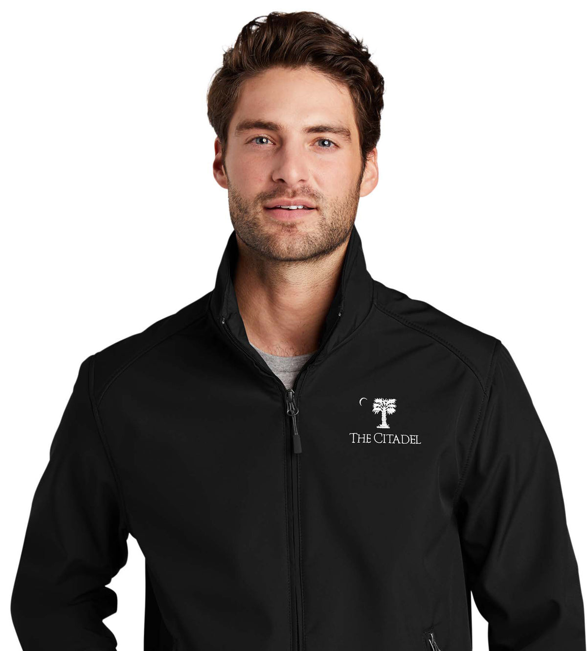 The Citadel Palmetto Soft Shell Bomber Jacket-Black