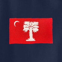 Load image into Gallery viewer, Big Red Fleece-Lined Colorblock Embroidery Jacket
