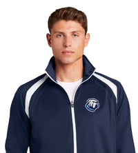 Load image into Gallery viewer, Bulldog Tricot Track Embroidery Jacket-Navy
