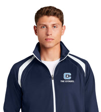 Load image into Gallery viewer, The Citadel C Tricot Track Embroidery Jacket-Navy/white
