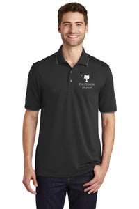 Load image into Gallery viewer, The Citadel Palmetto Alumni UV Micro-Mesh Tipped Polo-Rich Red-Deep Black
