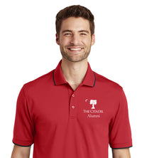 Load image into Gallery viewer, The Citadel Palmetto Alumni UV Micro-Mesh Tipped Polo-Rich Red
