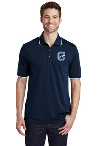 Load image into Gallery viewer, The Citadel Black C Jumping Bulldog UV Micro-Mesh Tipped Polo-Navy
