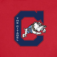 Load image into Gallery viewer, The Citadel Black C Jumping Bulldog UV Micro-Mesh Tipped Polo-Red
