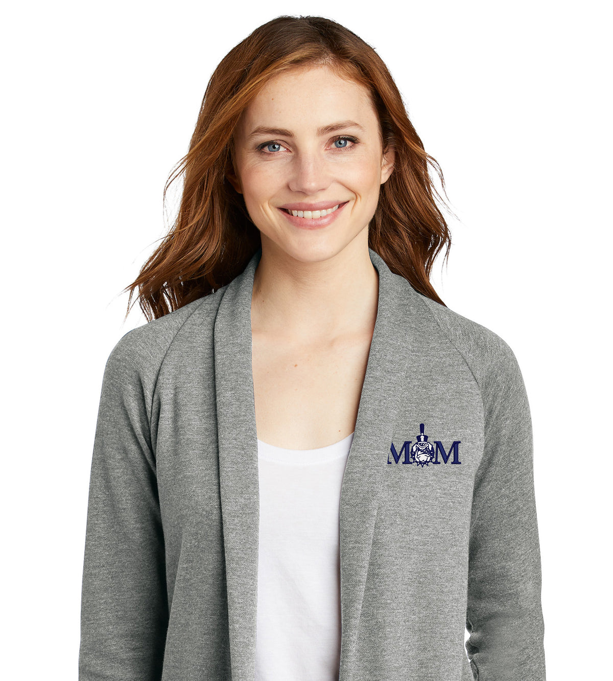 Mom and Spike Ladies Interlock Cardigan